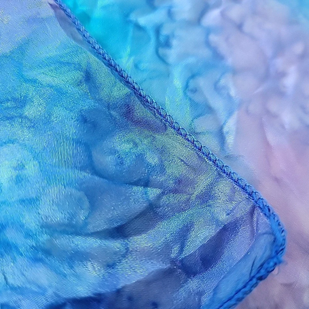Handmade‎ Silk Chiffon Square Scarf 33